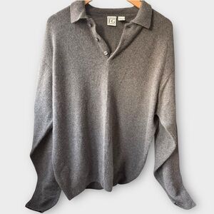 Field Gear 100% Cashmere Polo Sweater – Size L (Excellent Condition)
